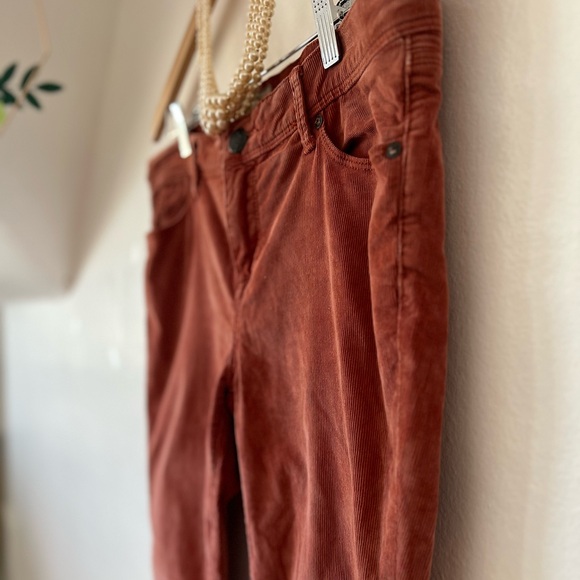 EUC Free People corduroys 29 cinnamon burnt orange spring transition 5 pocket - Picture 10 of 10